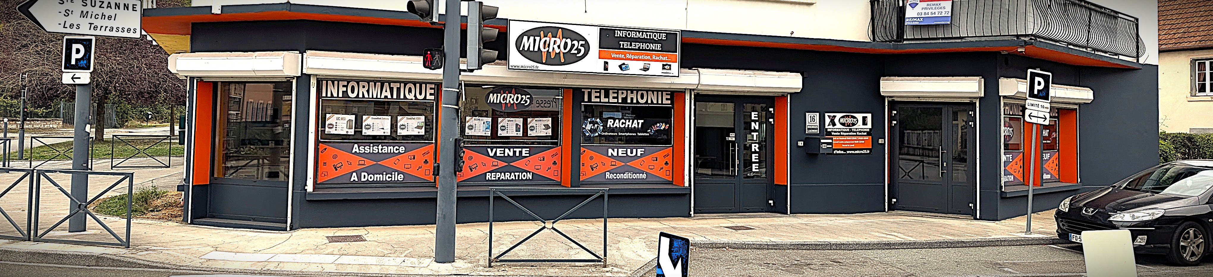 Devanture du magasin Micro25